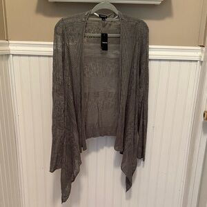 Torrid Sage Green/Gray Draped Cardigan